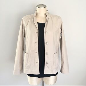 Eileen Fisher cotton stretch casual jacket